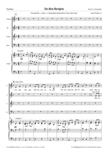 Laden Sie das Bild in den Galerie-Viewer, Zu den Bergen (1) · Fassung für gemischten Chor