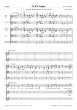 Laden Sie das Bild in den Galerie-Viewer, Zu den Bergen (2) · Fassung für gleichsti. Chor