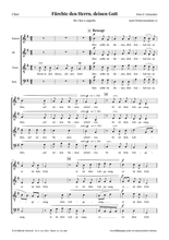 Laden Sie das Bild in den Galerie-Viewer, Fürchte den Herrn · Chorpartitur