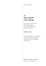 Laden Sie das Bild in den Galerie-Viewer, 21 Klare Quelle – Clear Spring (4-sti.), Titelseite
