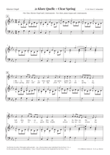 Laden Sie das Bild in den Galerie-Viewer, 21 Klare Quelle – Clear Spring (4-sti.), Klavier/Orgel, erste Seite
