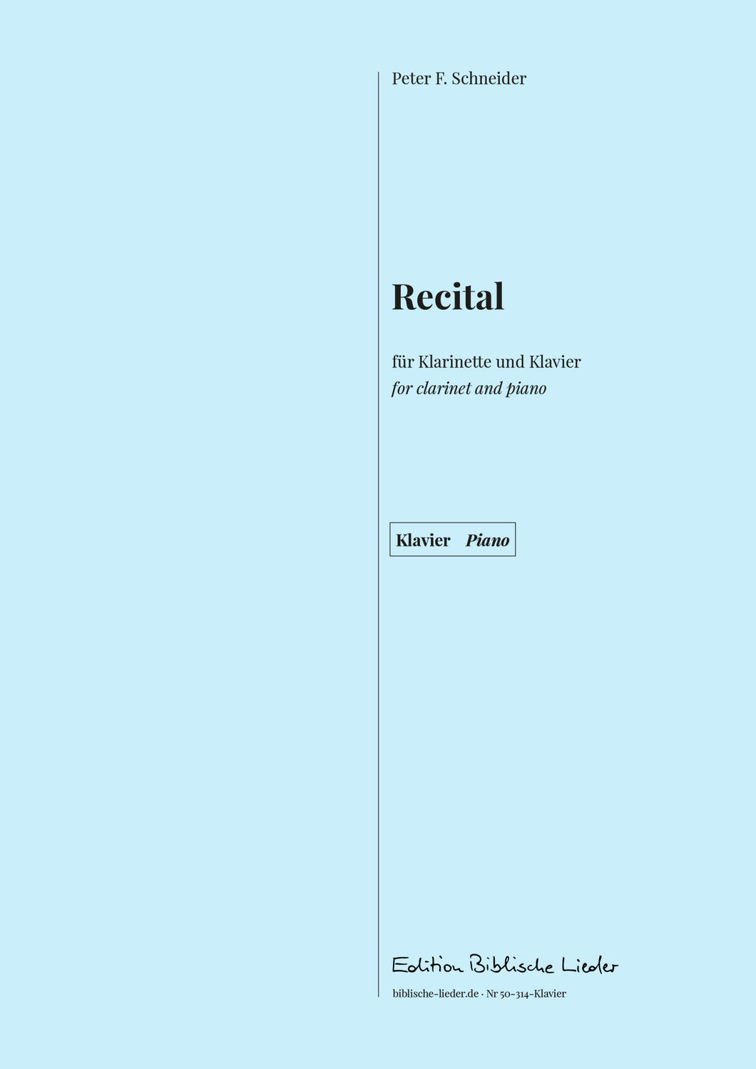 Recital für Klarinette und Klavier
