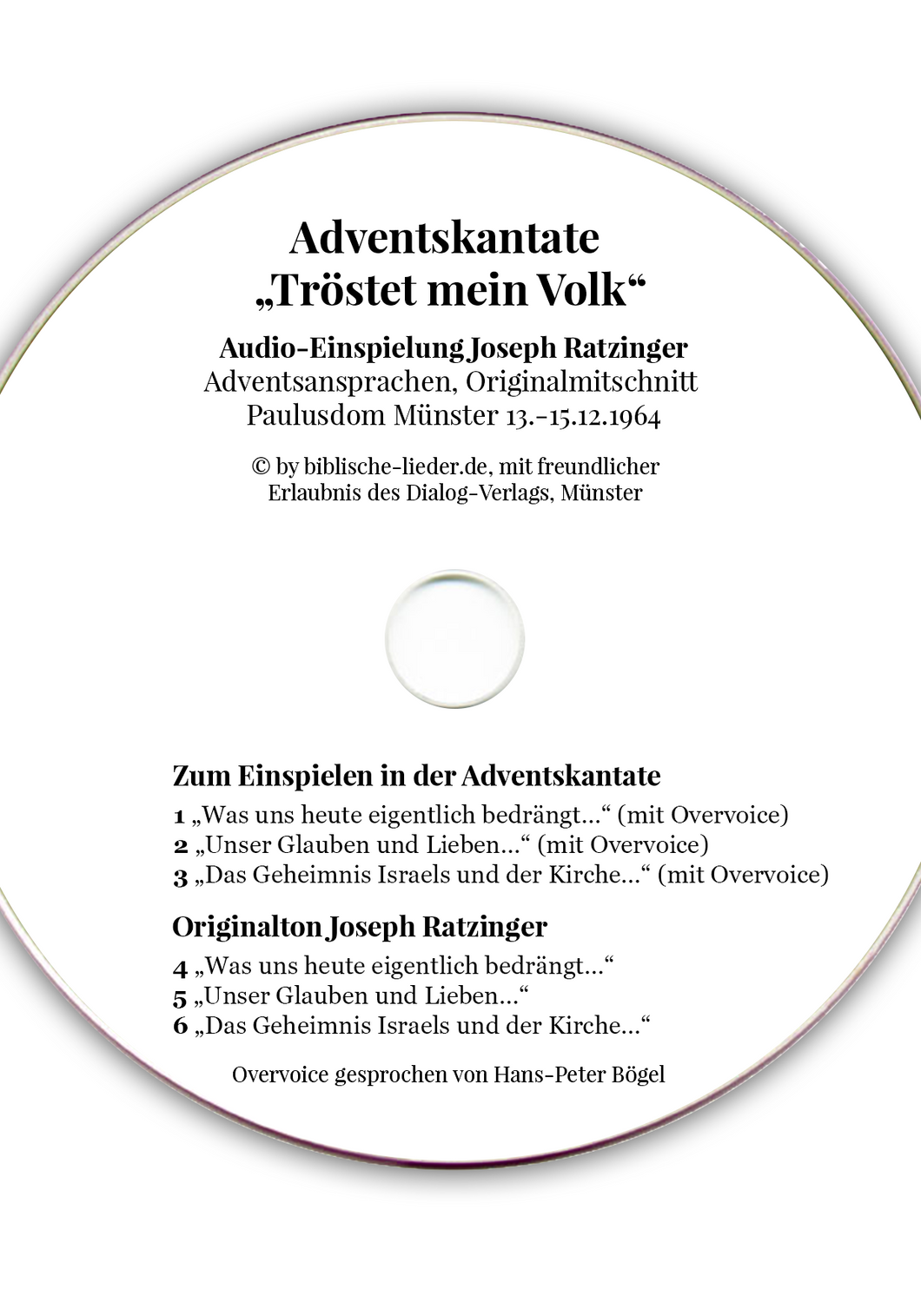 Adventskantate · Audio-Einspielung